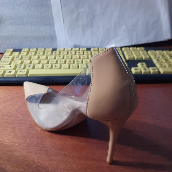 NEW ! Schutz Cendi Transparent Pointed Toe Pump Size 6.5 - Picture 2 of 6